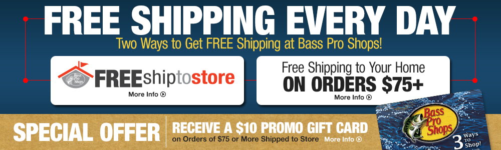 Free Shipping Every Day - Two Ways to Get FREE Shipping at Bass Pro Shops